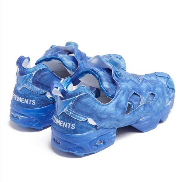 VETEMENTS x Reebok Instapump Fury Sneakers limited edition Blue Graffiti NWT - Picture 10 of 15